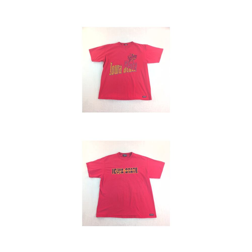 Bundle of (2) Vtg 90's Jansport Iowa State Cyclones Red T Shirts Men's XL